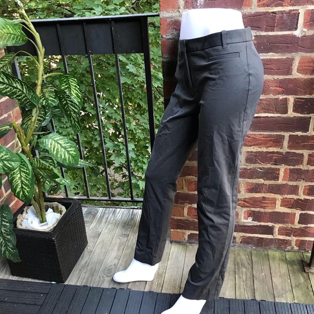 J Crew Dark Green stretch Pant Size 8R